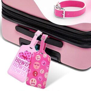 4PCS luggage pink tags